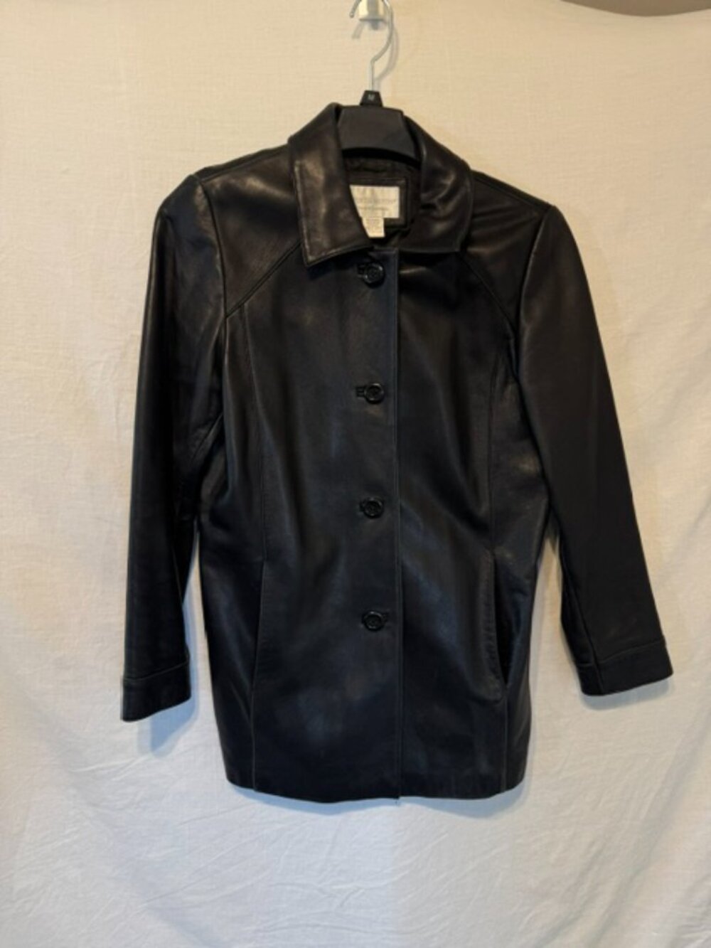 Woman's Black Leather coat